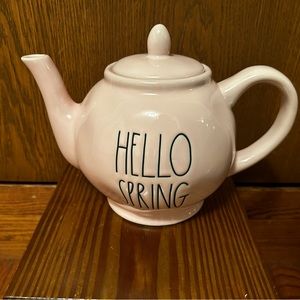 Rae Dunn pink teapot